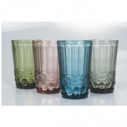 Bicchieri in vetro colorato...